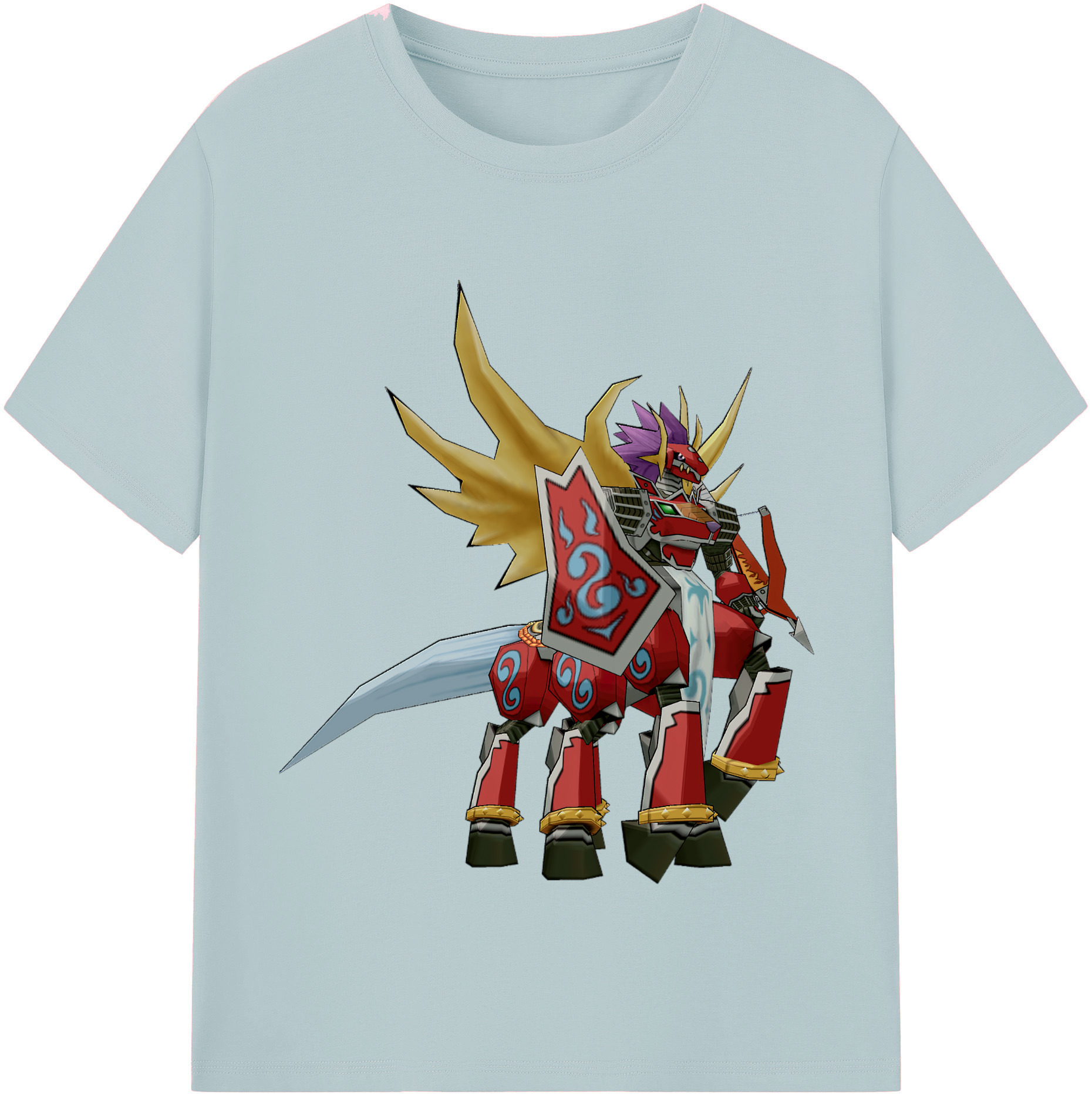 （画像用） Digimon デジタルモンスター/デジモン 綿100％半袖Tシャツ（フロントプリント）